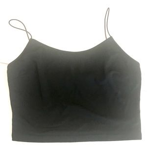 Tank top black size 8-10 cropped